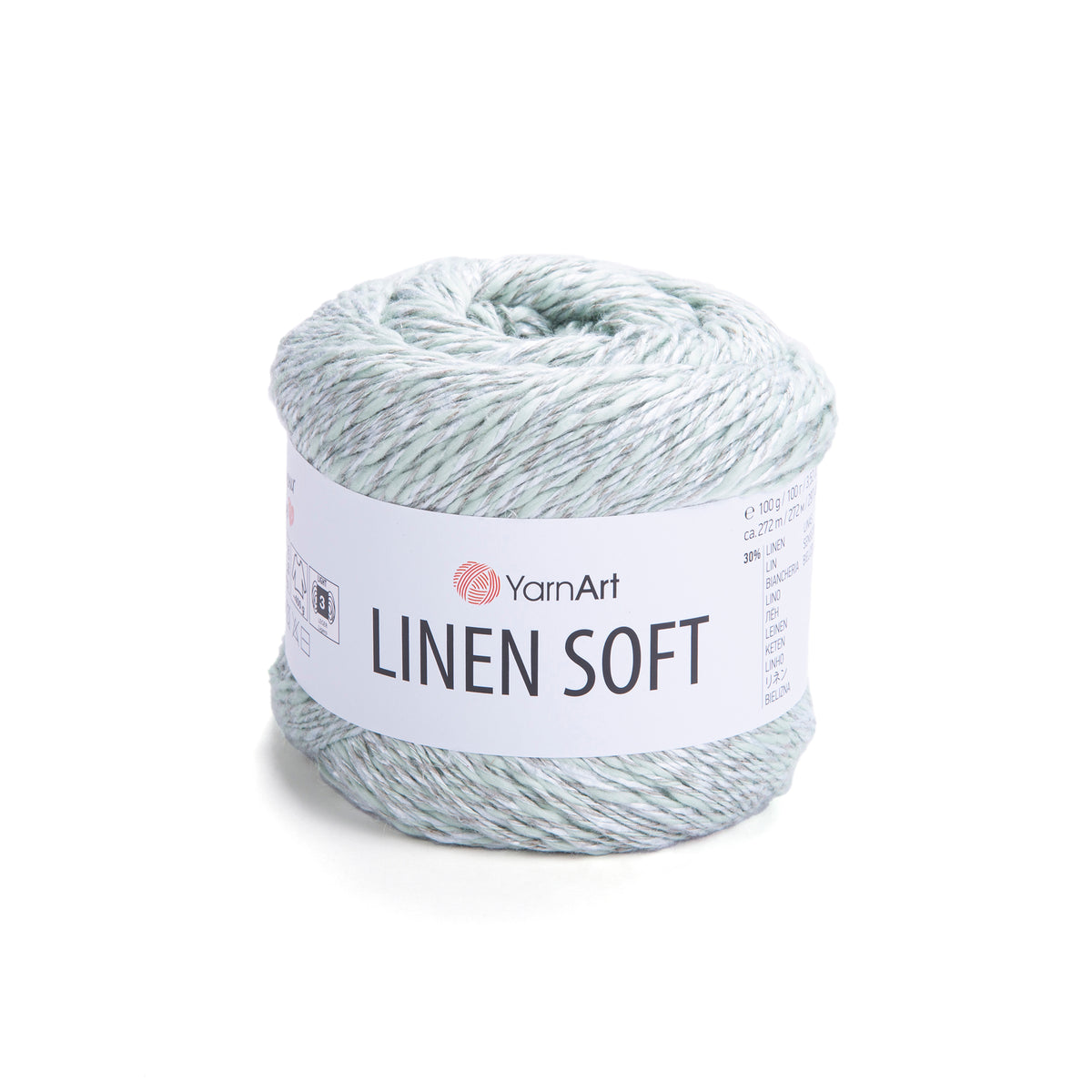 חוט סריגה Linen Soft – תערובת פשתן, ויסקוזה וכותנה | 100 גרם