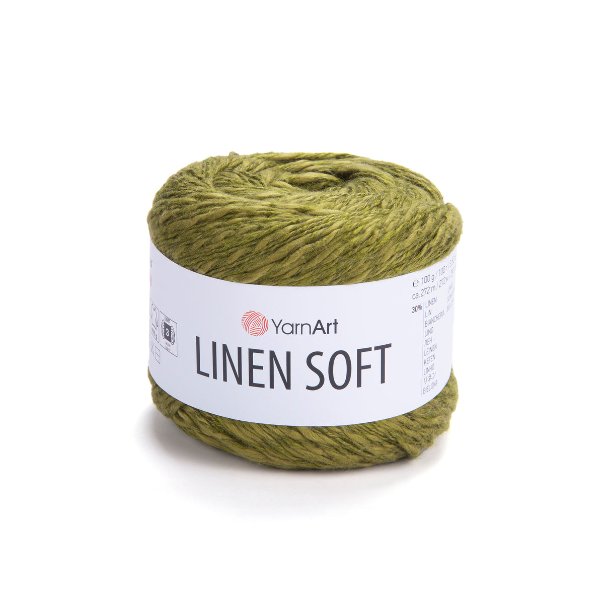 חוט סריגה Linen Soft – תערובת פשתן, ויסקוזה וכותנה | 100 גרם