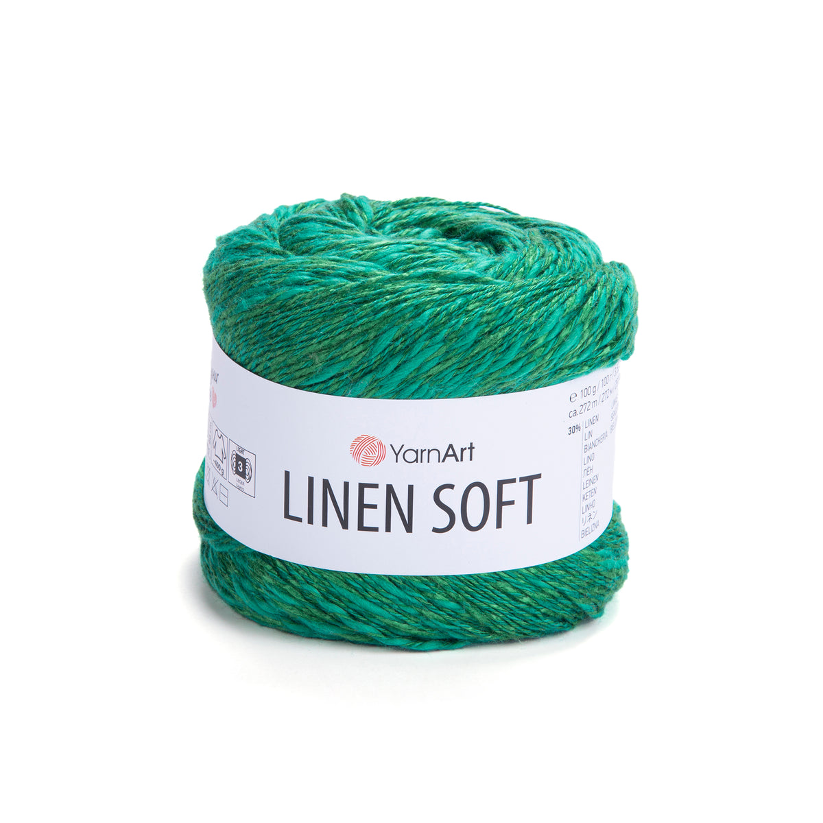 חוט סריגה Linen Soft – תערובת פשתן, ויסקוזה וכותנה | 100 גרם