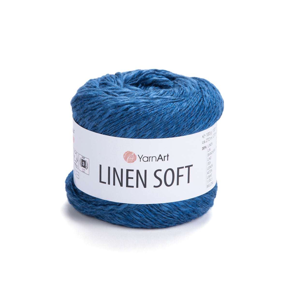 חוט סריגה Linen Soft – תערובת פשתן, ויסקוזה וכותנה | 100 גרם
