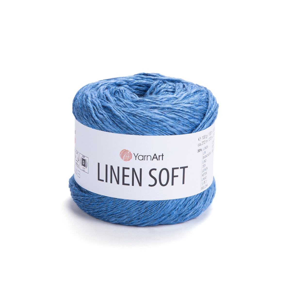 חוט סריגה Linen Soft – תערובת פשתן, ויסקוזה וכותנה | 100 גרם