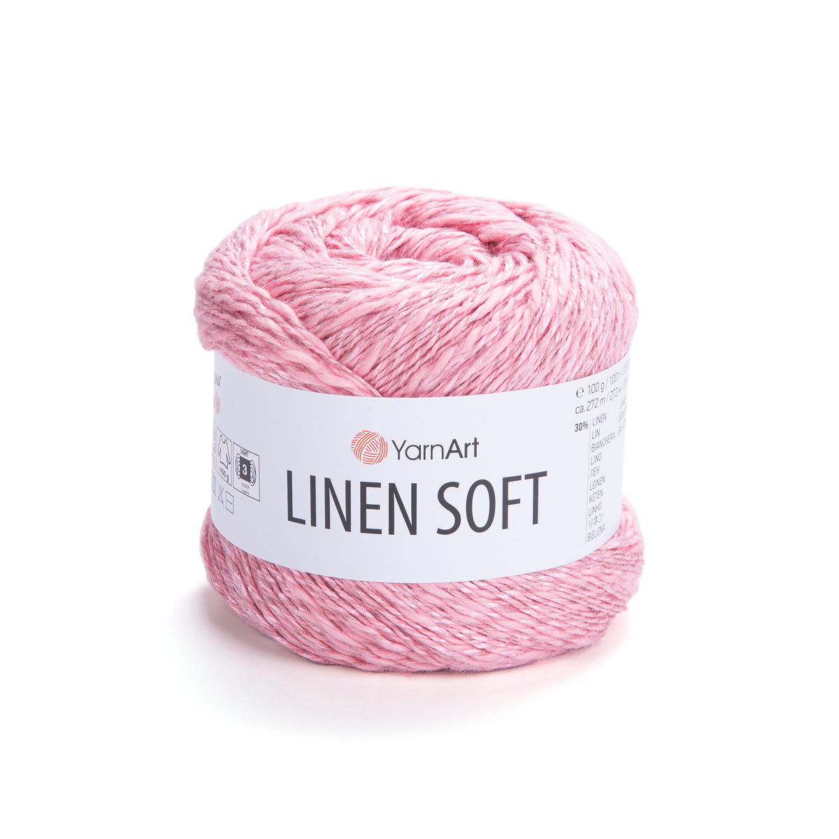 חוט סריגה Linen Soft – תערובת פשתן, ויסקוזה וכותנה | 100 גרם
