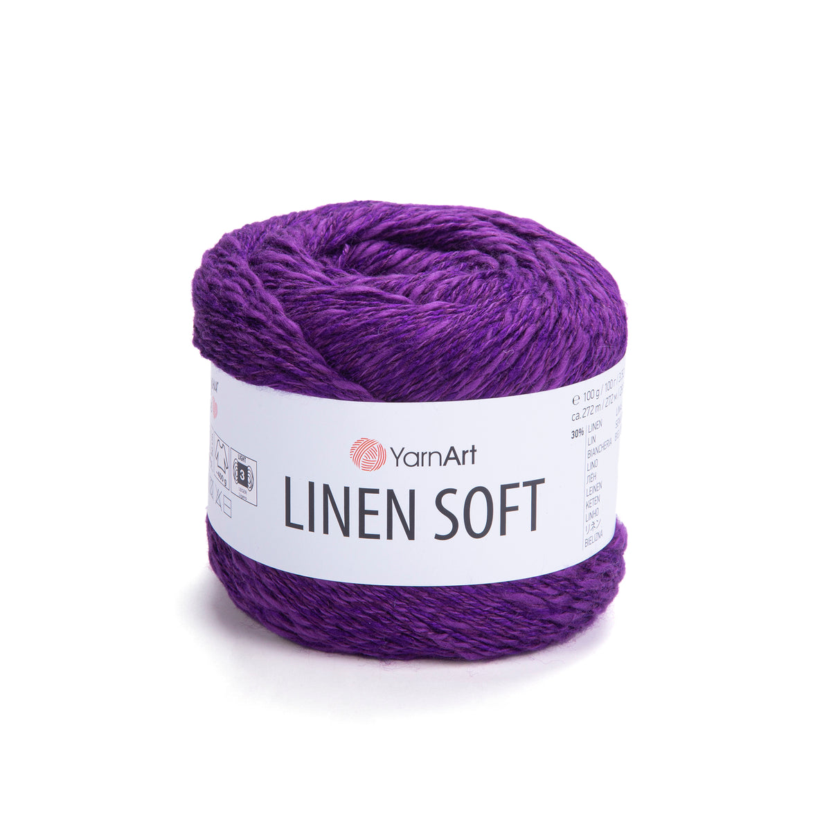 חוט סריגה Linen Soft – תערובת פשתן, ויסקוזה וכותנה | 100 גרם