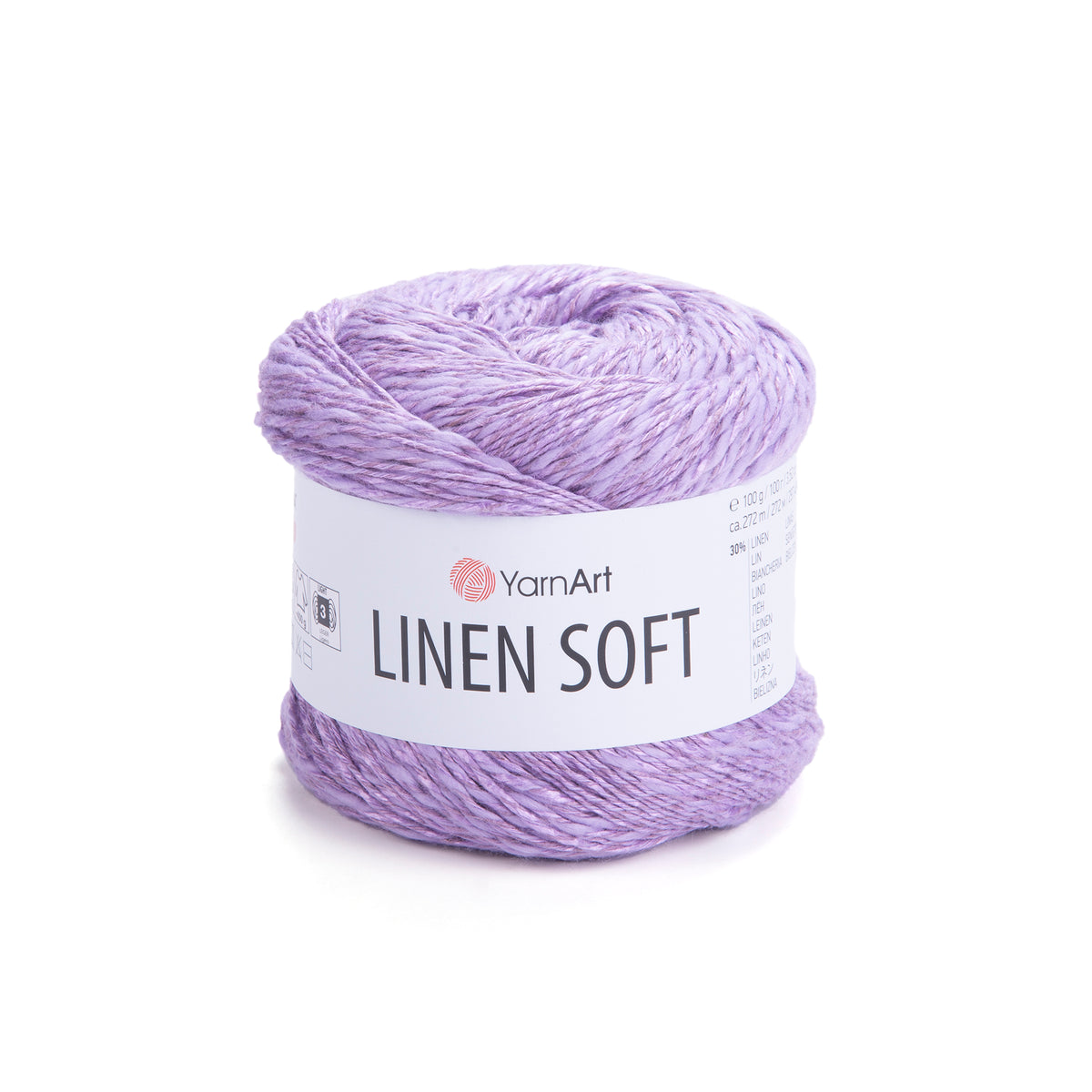 חוט סריגה Linen Soft – תערובת פשתן, ויסקוזה וכותנה | 100 גרם