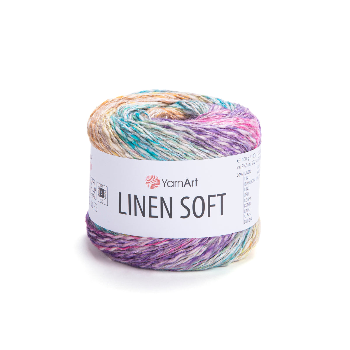 חוט סריגה Linen Soft – תערובת פשתן, ויסקוזה וכותנה | 100 גרם