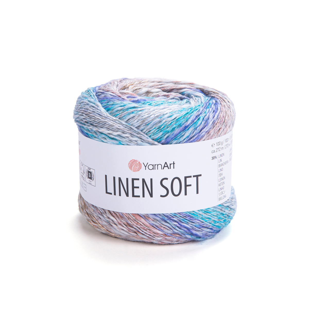 חוט סריגה Linen Soft – תערובת פשתן, ויסקוזה וכותנה | 100 גרם