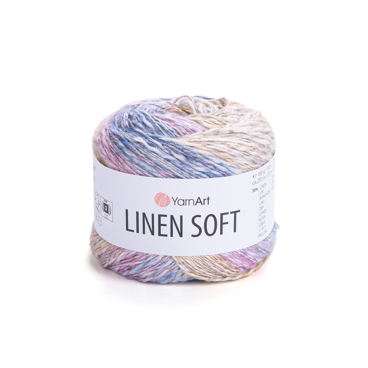 חוט סריגה Linen Soft – תערובת פשתן, ויסקוזה וכותנה | 100 גרם