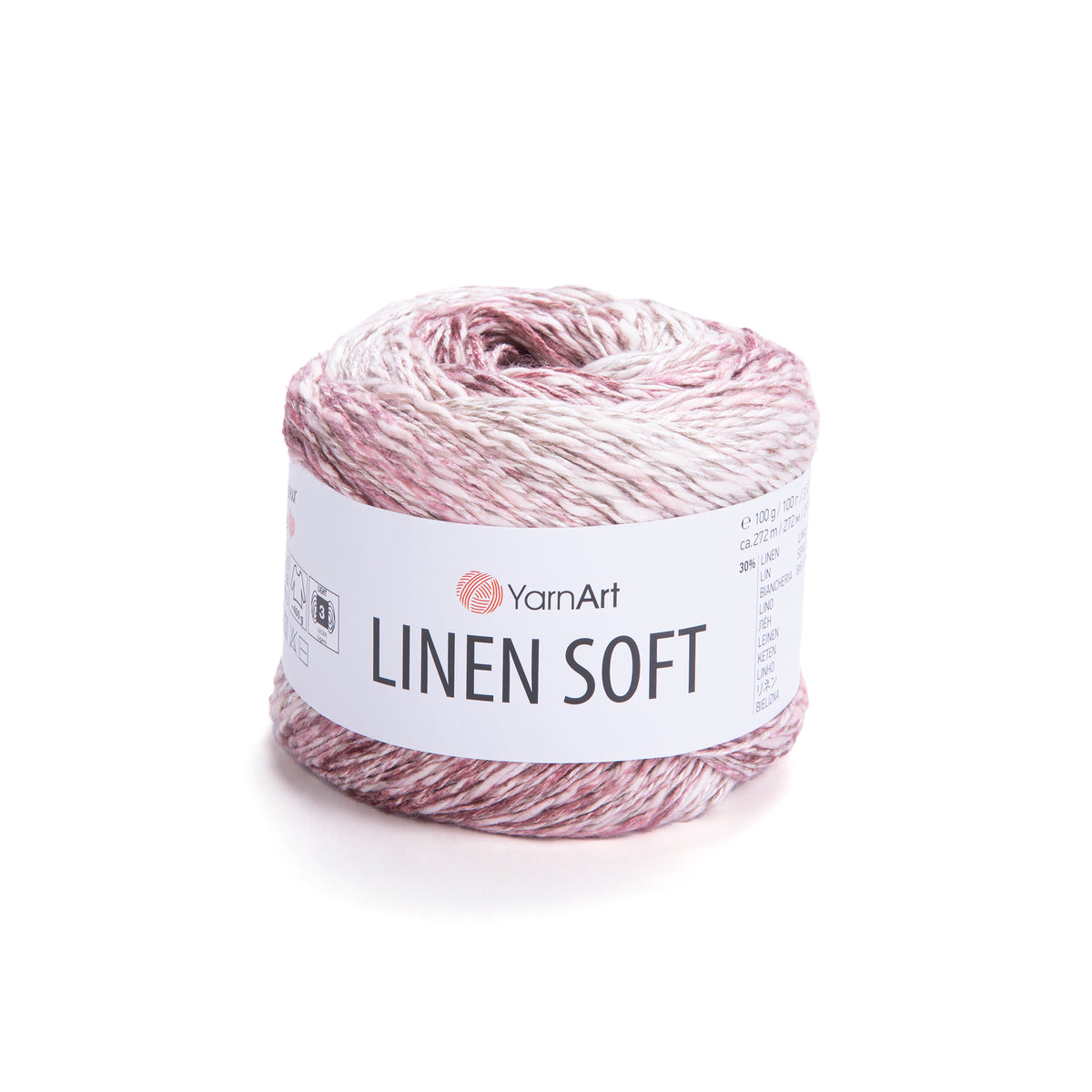 חוט סריגה Linen Soft – תערובת פשתן, ויסקוזה וכותנה | 100 גרם