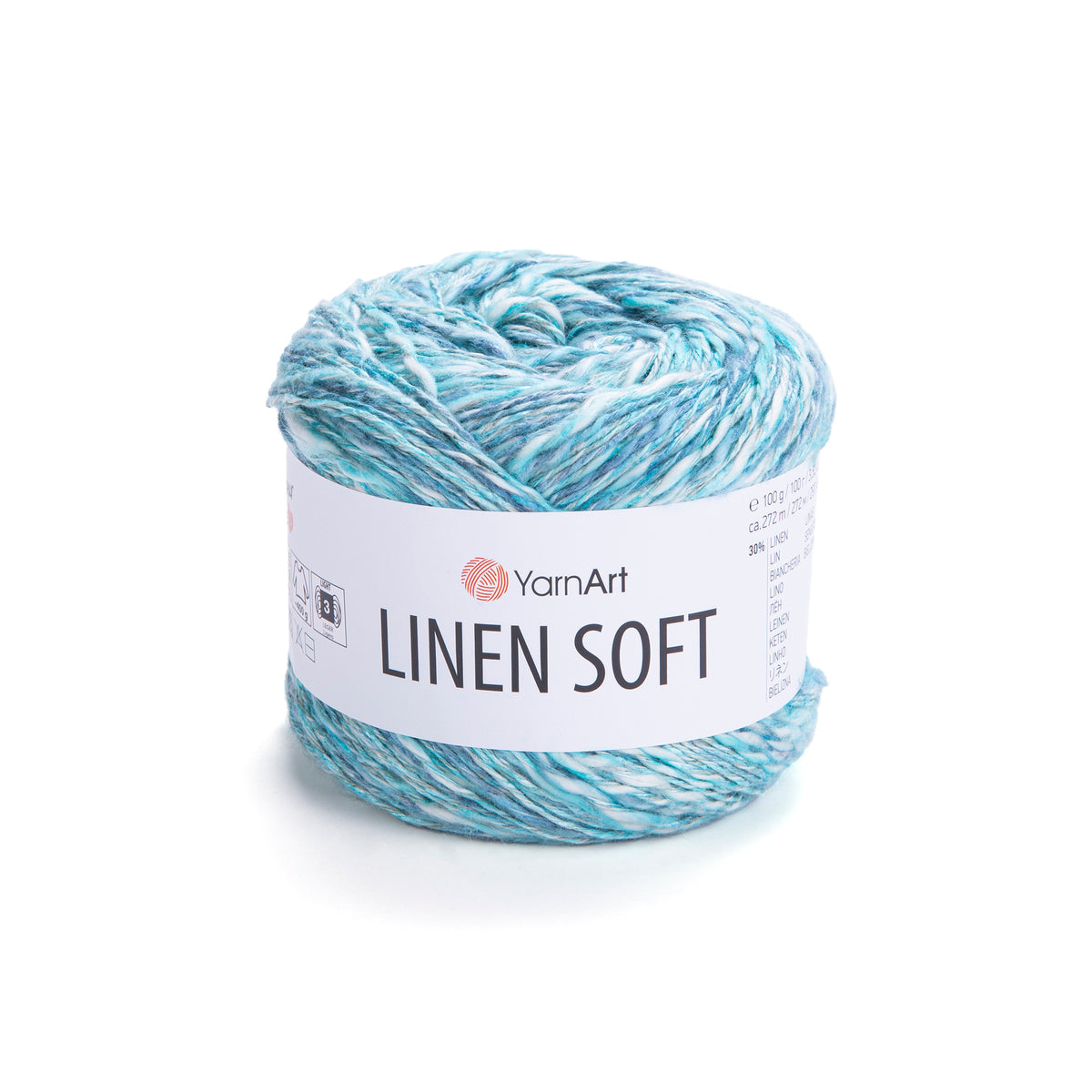 חוט סריגה Linen Soft – תערובת פשתן, ויסקוזה וכותנה | 100 גרם
