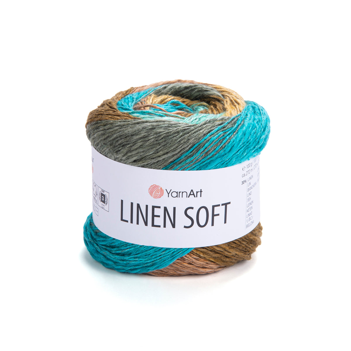 חוט סריגה Linen Soft – תערובת פשתן, ויסקוזה וכותנה | 100 גרם