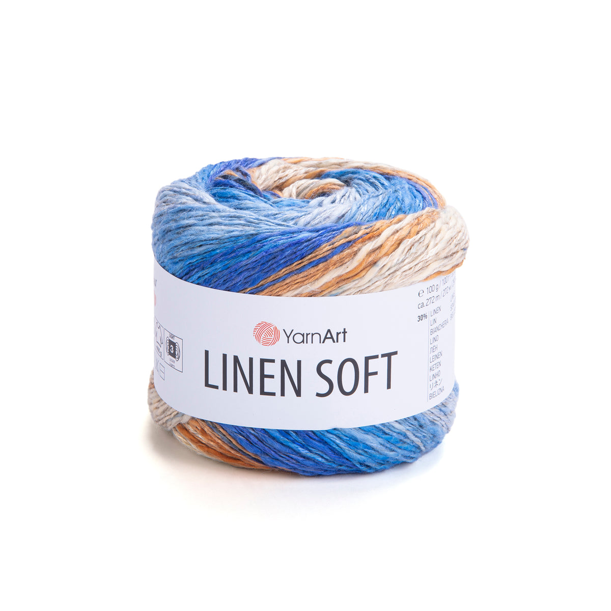 חוט סריגה Linen Soft – תערובת פשתן, ויסקוזה וכותנה | 100 גרם