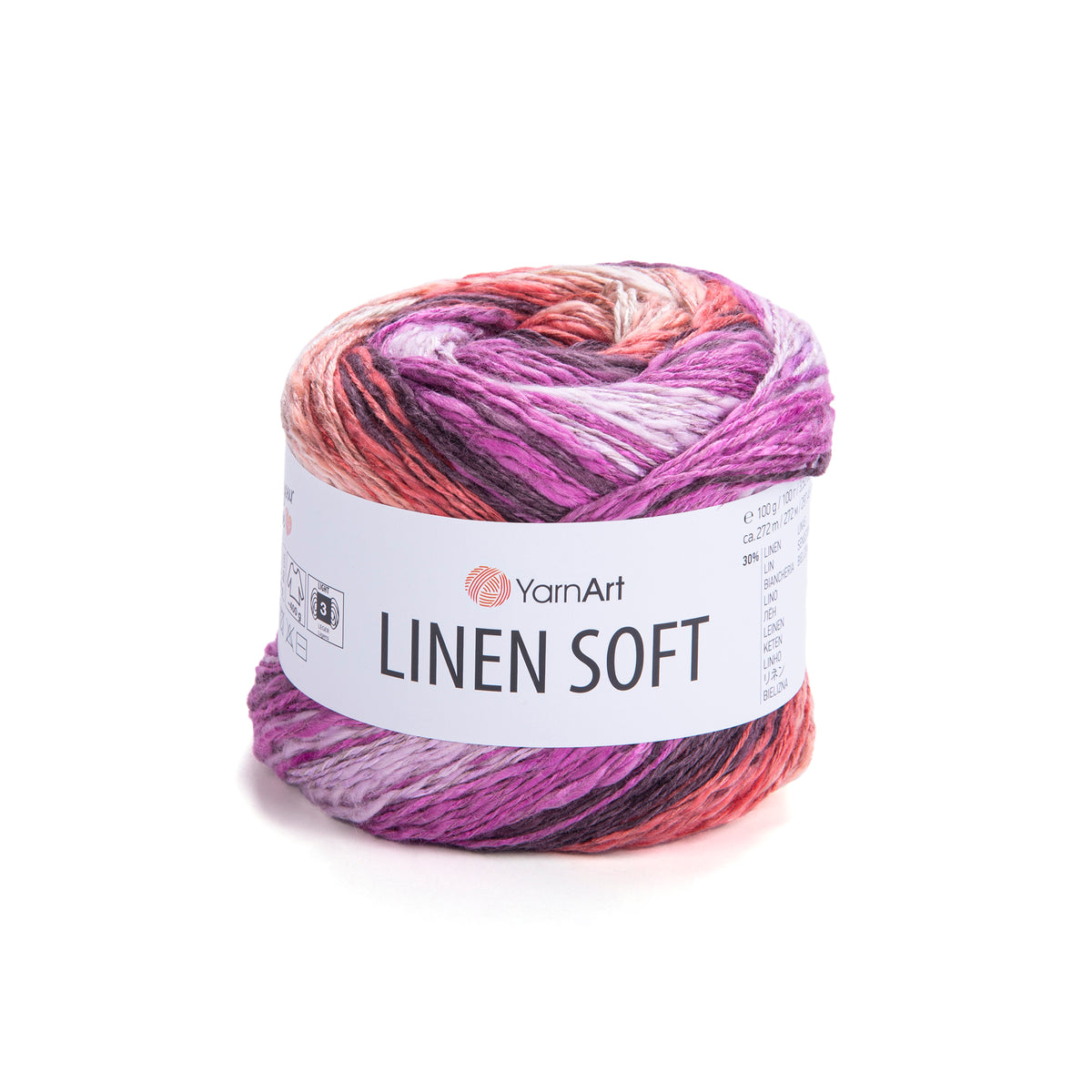 חוט סריגה Linen Soft – תערובת פשתן, ויסקוזה וכותנה | 100 גרם