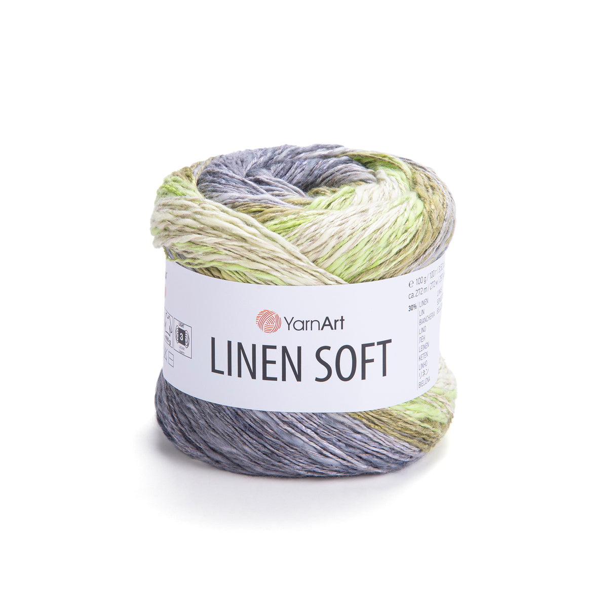 חוט סריגה Linen Soft – תערובת פשתן, ויסקוזה וכותנה | 100 גרם