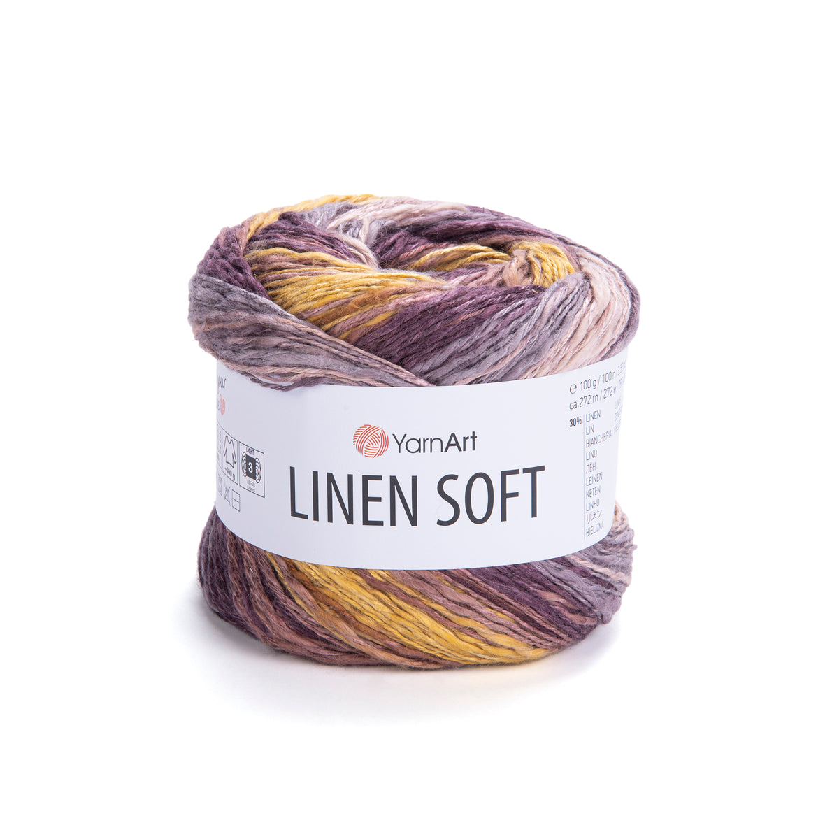 חוט סריגה Linen Soft – תערובת פשתן, ויסקוזה וכותנה | 100 גרם