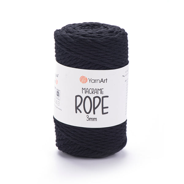 חוטי מקרמה לסריגה ועבודת יד MACRAME ROPE 3MM