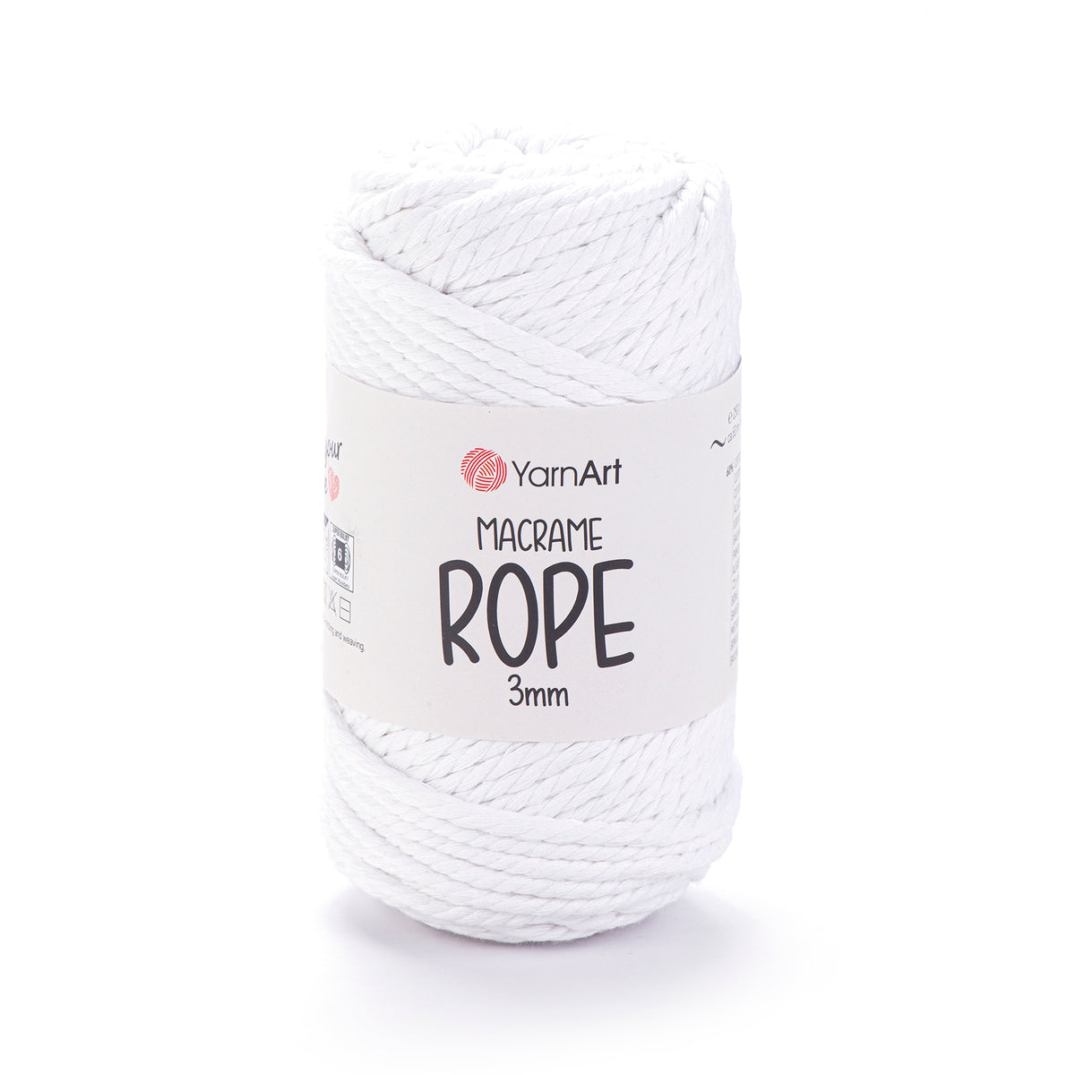חוטי מקרמה לסריגה ועבודת יד MACRAME ROPE 3MM
