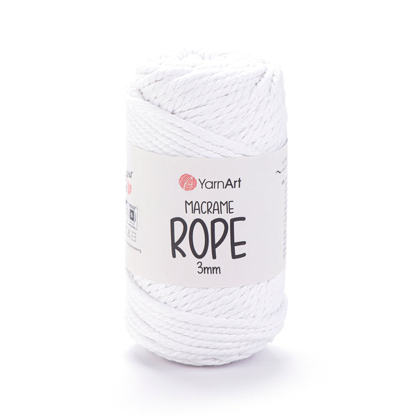חוטי מקרמה לסריגה ועבודת יד MACRAME ROPE 3MM