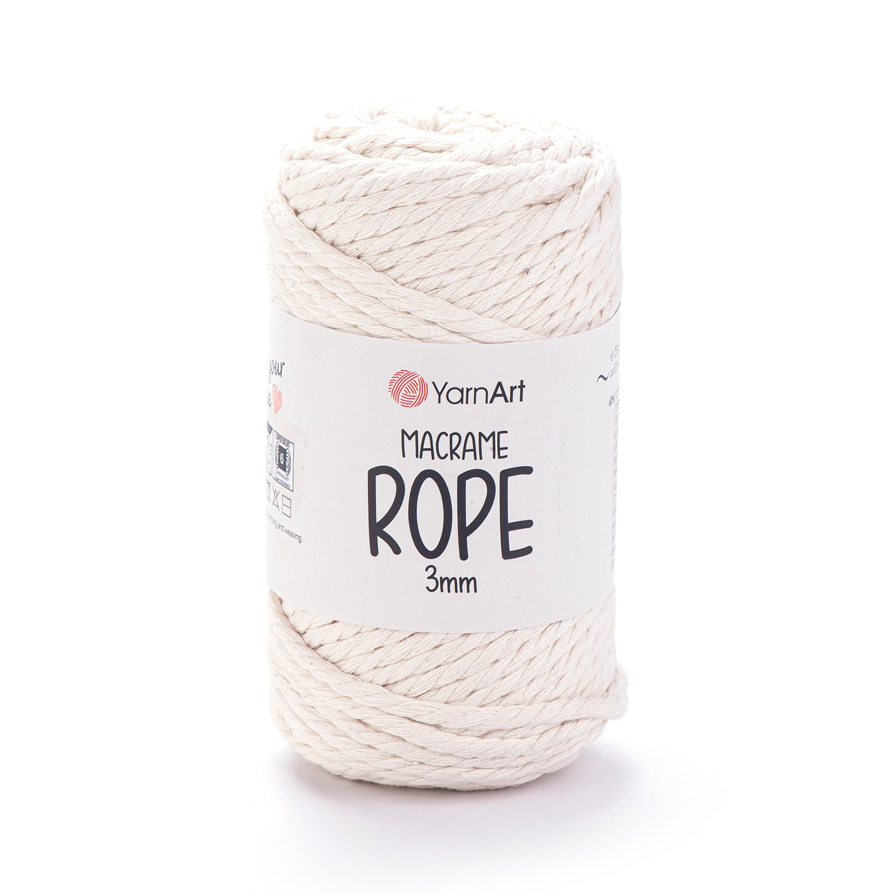 חוטי מקרמה לסריגה ועבודת יד MACRAME ROPE 3MM
