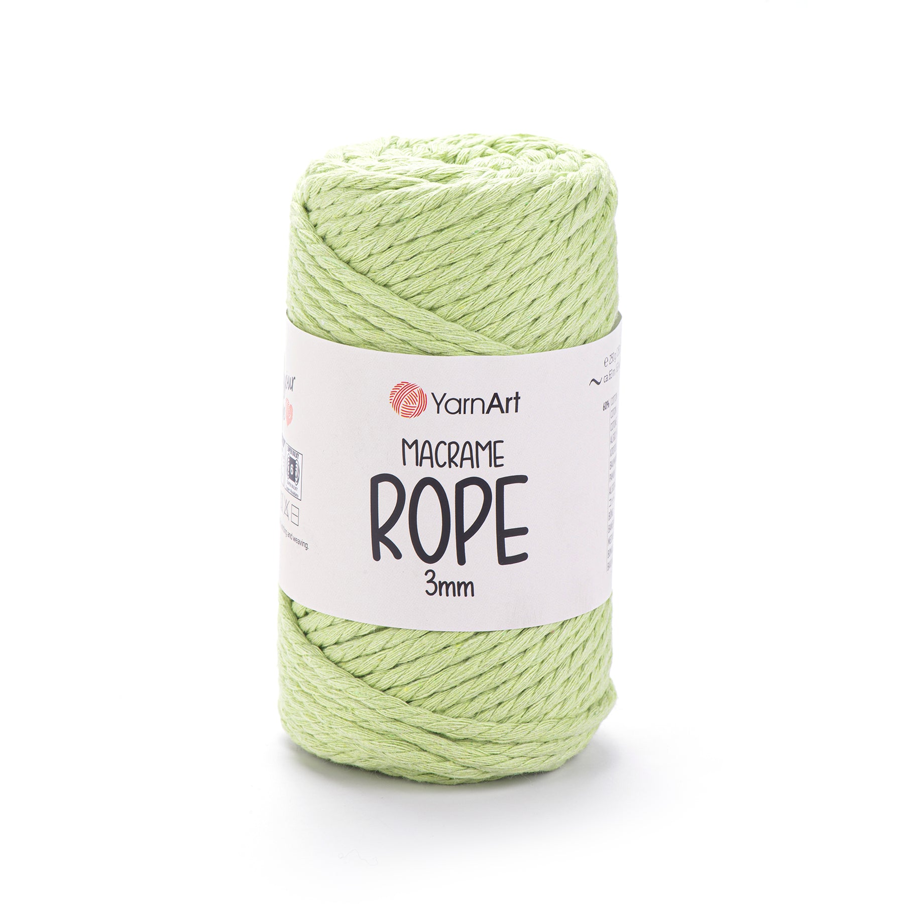 חוטי מקרמה לסריגה ועבודת יד MACRAME ROPE 3MM