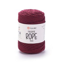 חוטי מקרמה לסריגה ועבודת יד MACRAME ROPE 3MM