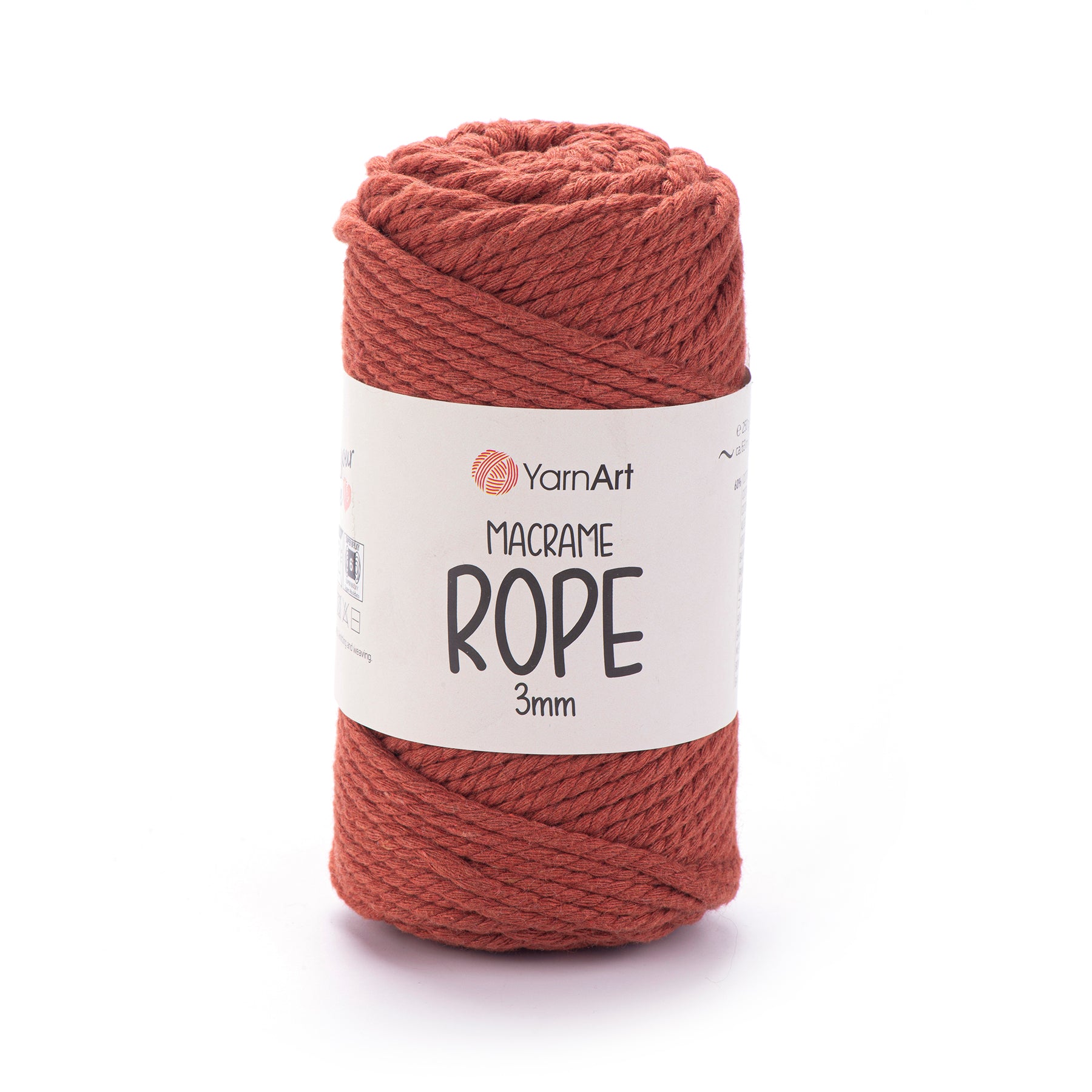 חוטי מקרמה לסריגה ועבודת יד MACRAME ROPE 3MM