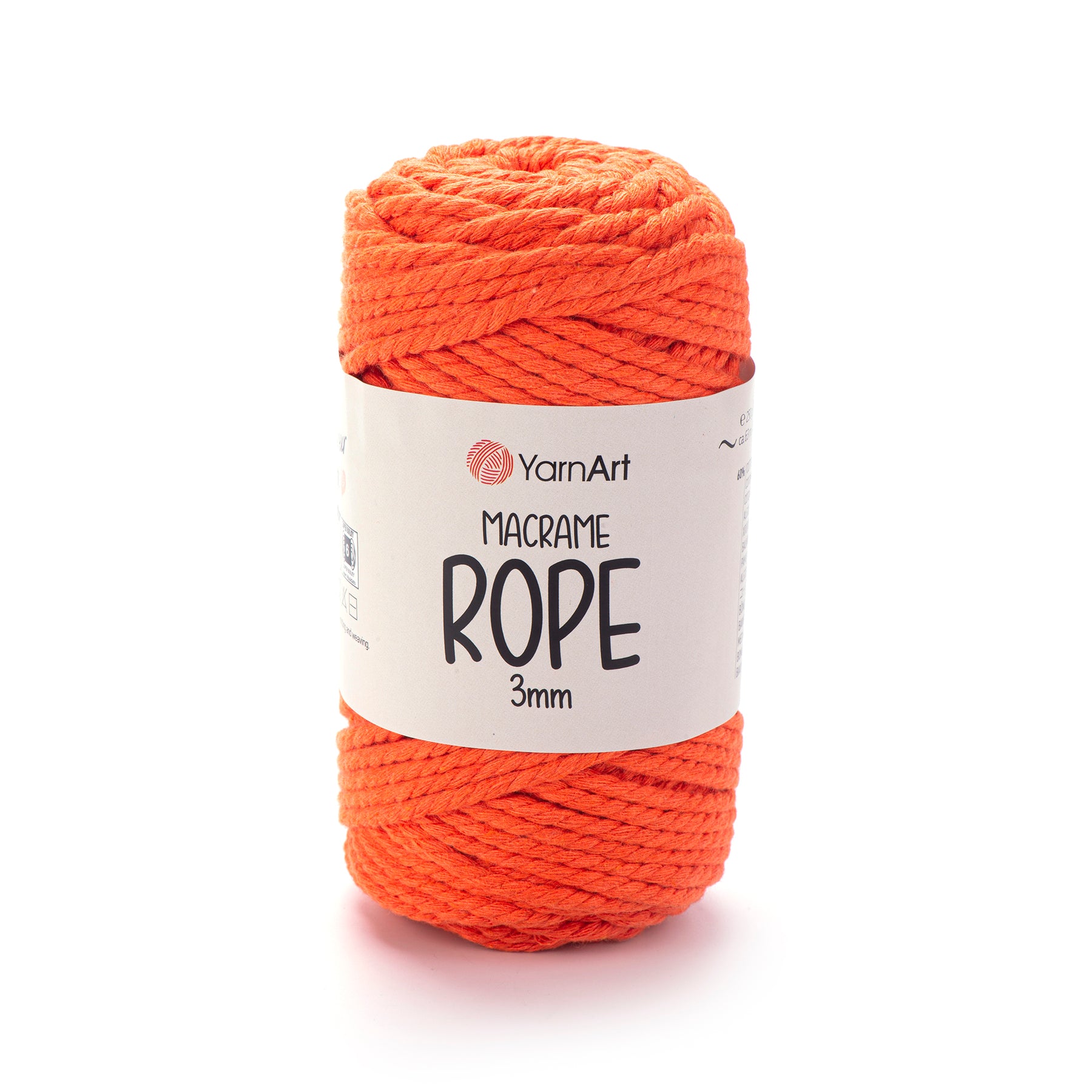חוטי מקרמה לסריגה ועבודת יד MACRAME ROPE 3MM