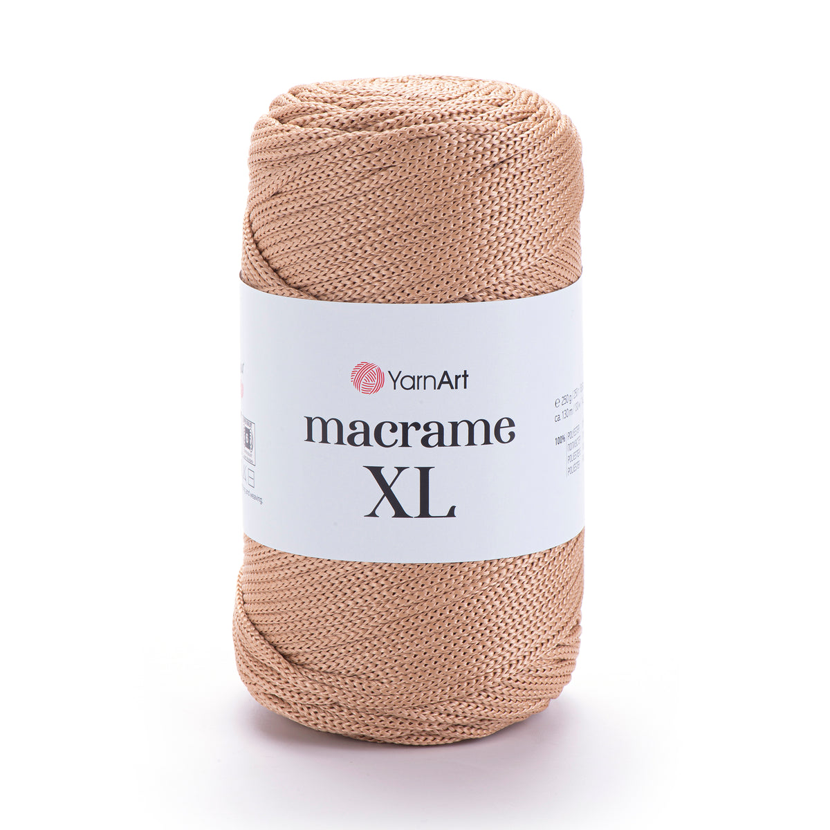 חוט מבריק לסריגת תיקים ואביזרים MACRAME XL 250g/130m