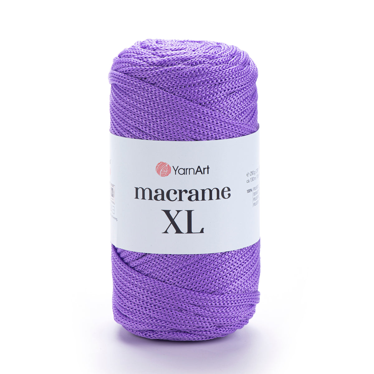 חוט מבריק לסריגת תיקים ואביזרים MACRAME XL 250g/130m