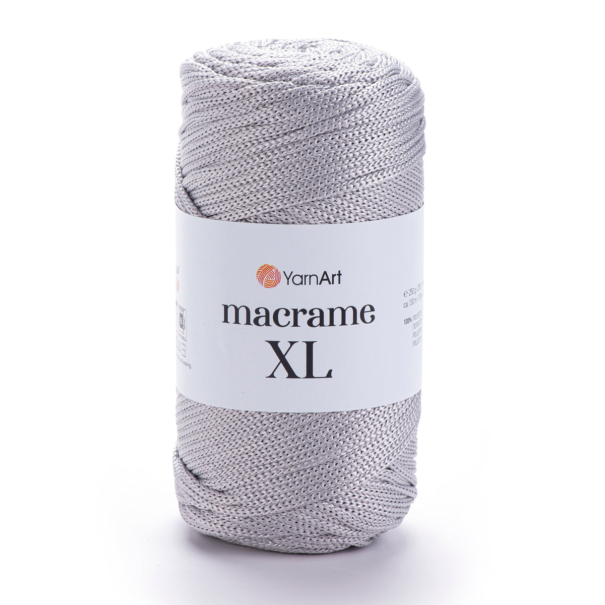 חוט מבריק לסריגת תיקים ואביזרים MACRAME XL 250g/130m