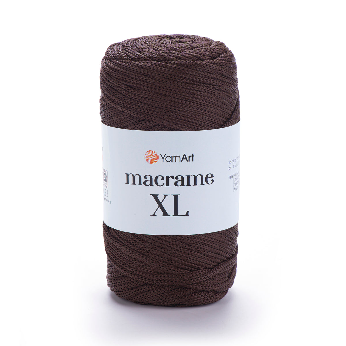 חוט מבריק לסריגת תיקים ואביזרים MACRAME XL 250g/130m