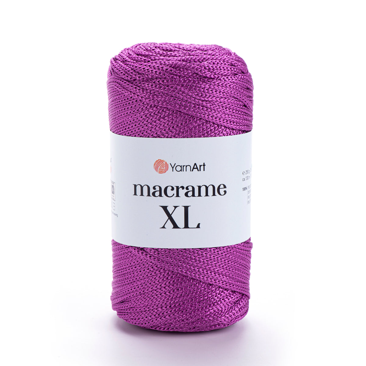 חוט מבריק לסריגת תיקים ואביזרים MACRAME XL 250g/130m