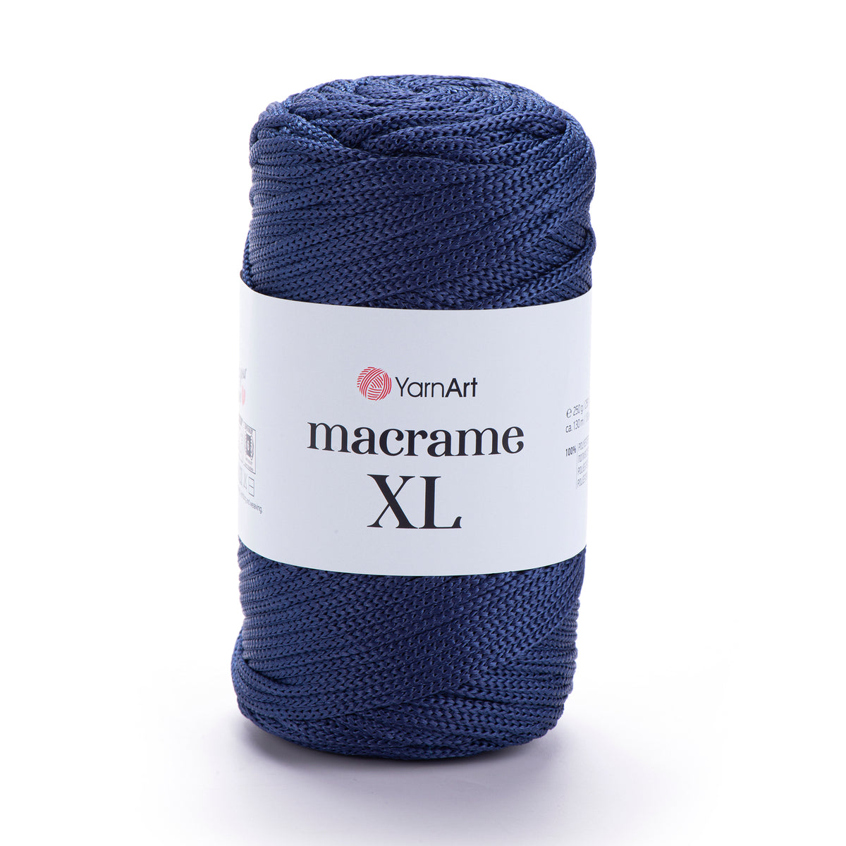 חוט מבריק לסריגת תיקים ואביזרים MACRAME XL 250g/130m