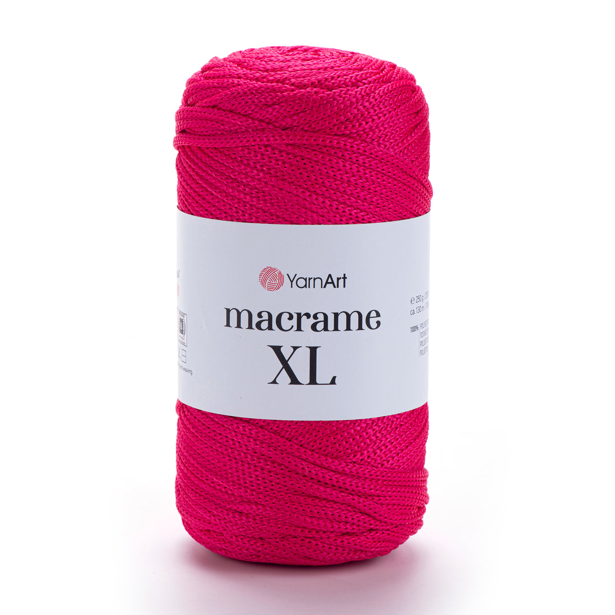חוט מבריק לסריגת תיקים ואביזרים MACRAME XL 250g/130m