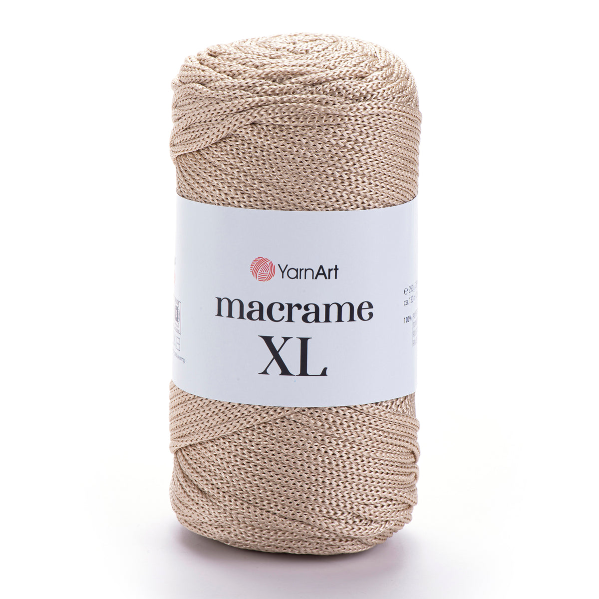 חוט מבריק לסריגת תיקים ואביזרים MACRAME XL 250g/130m