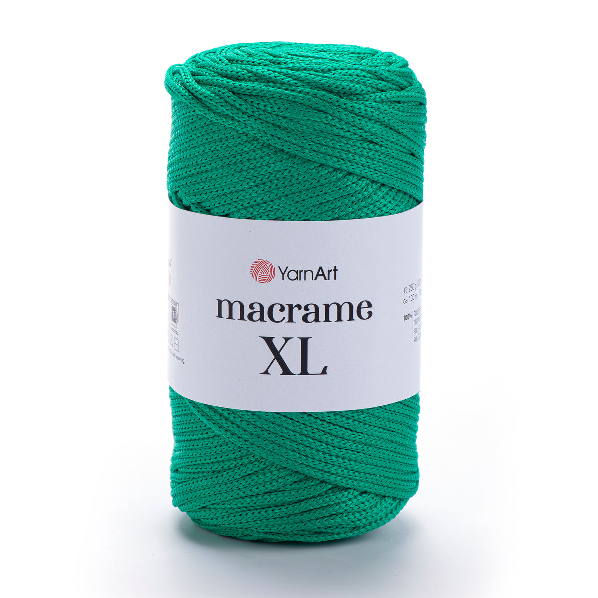 חוט מבריק לסריגת תיקים ואביזרים MACRAME XL 250g/130m
