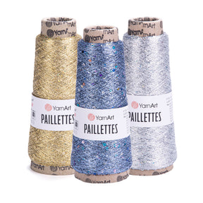 PAILLETTES חוטי לורקס עם פייטים