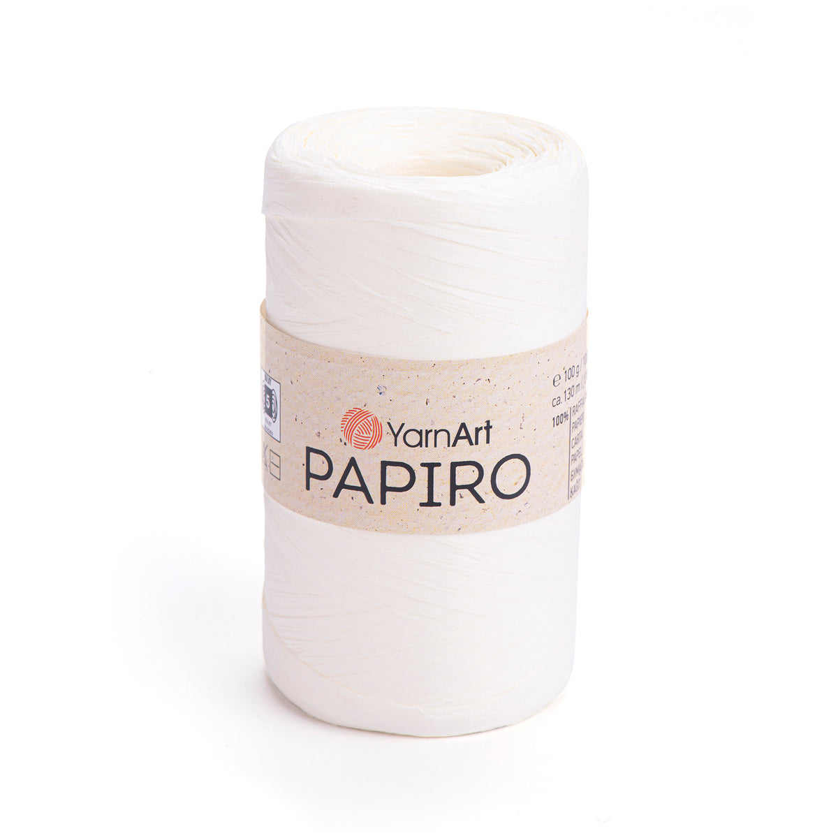 חוט רפיה לסריגה Papiro – לתיקים, כובעים וסלסלות | 100g/130m