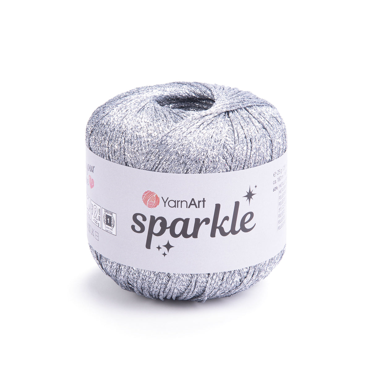חוט לורקס זוהר לסריגה Sparkle 25g/160m