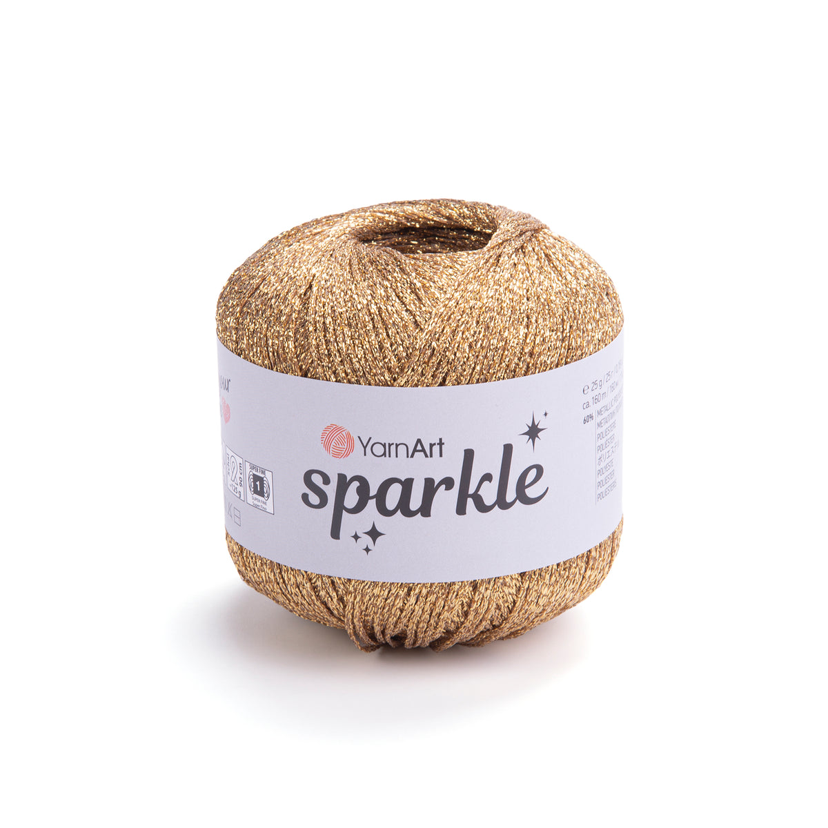 חוט לורקס זוהר לסריגה Sparkle 25g/160m