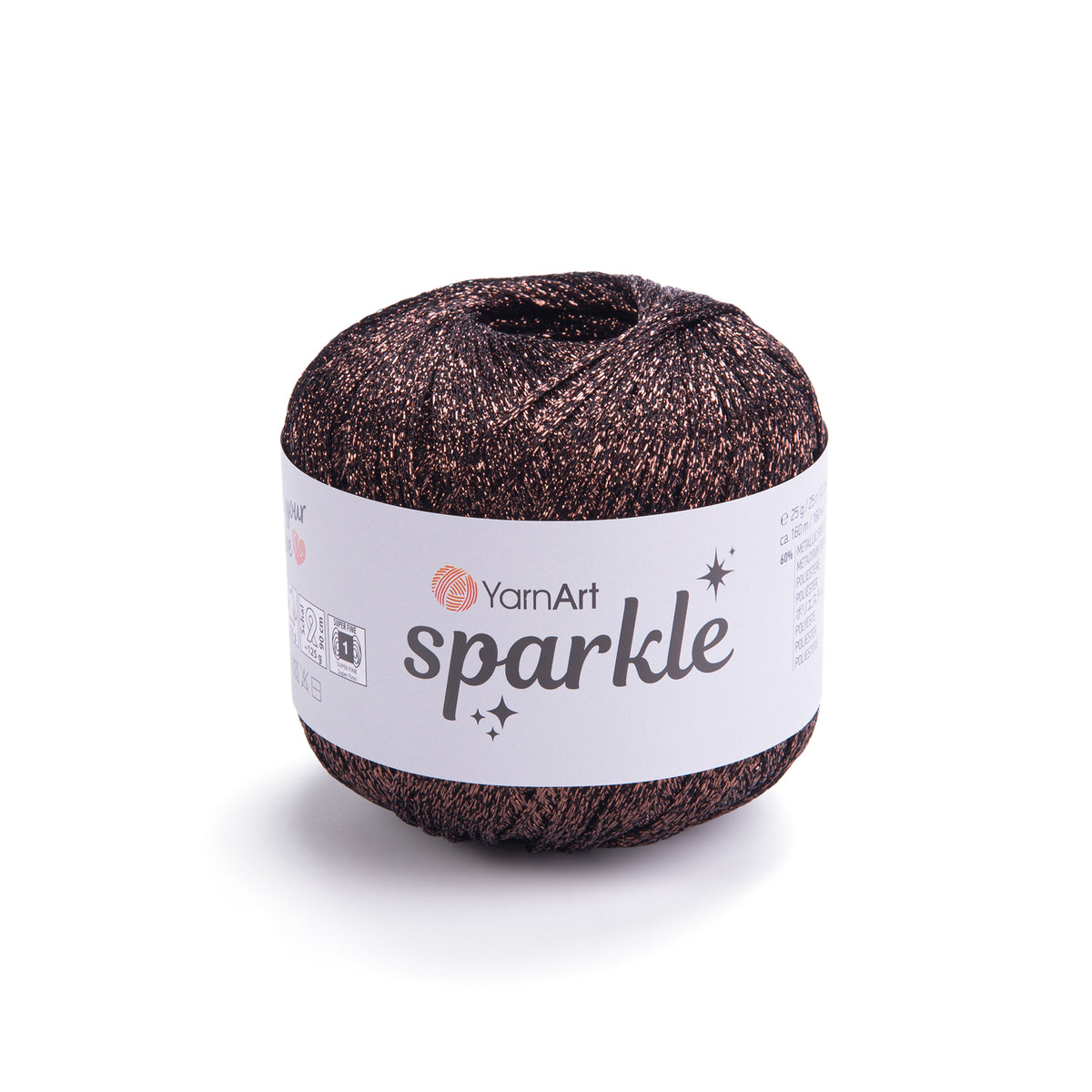 חוט לורקס זוהר לסריגה Sparkle 25g/160m