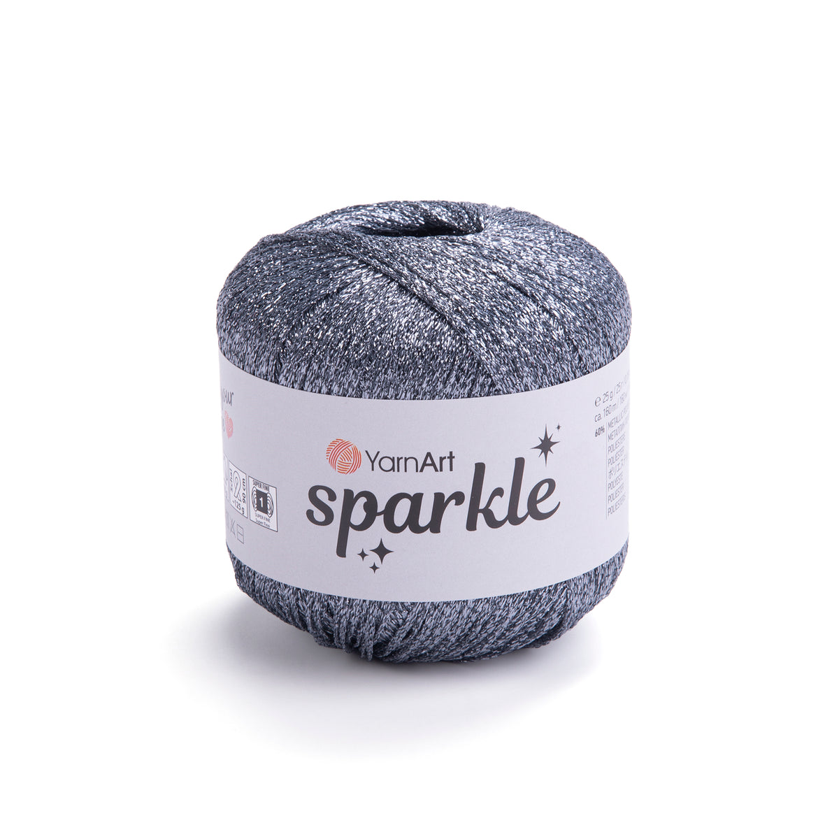 חוט לורקס זוהר לסריגה Sparkle 25g/160m