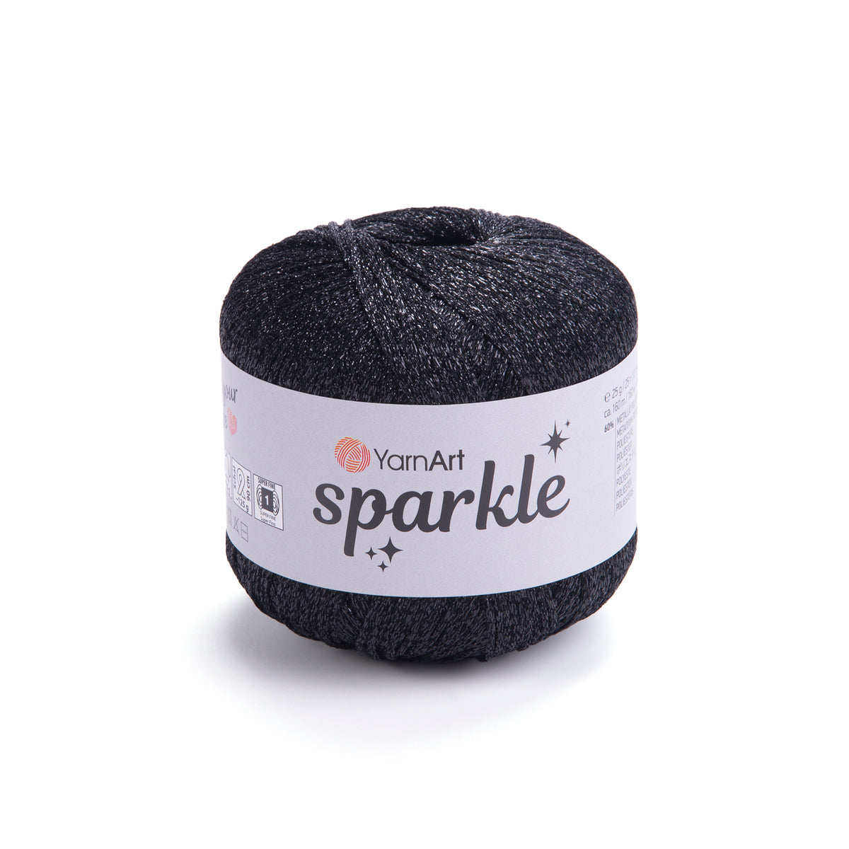 חוט לורקס זוהר לסריגה Sparkle 25g/160m