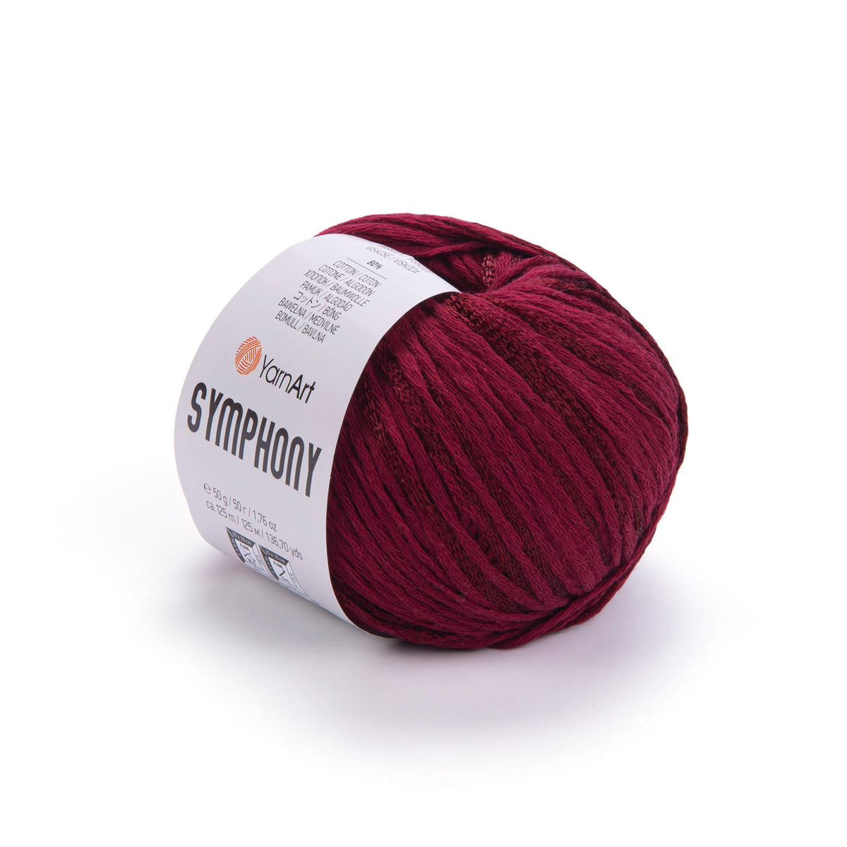 סימפוניה חוטי כותנה עם ויסקוזה SYMPHONY 50g/125m