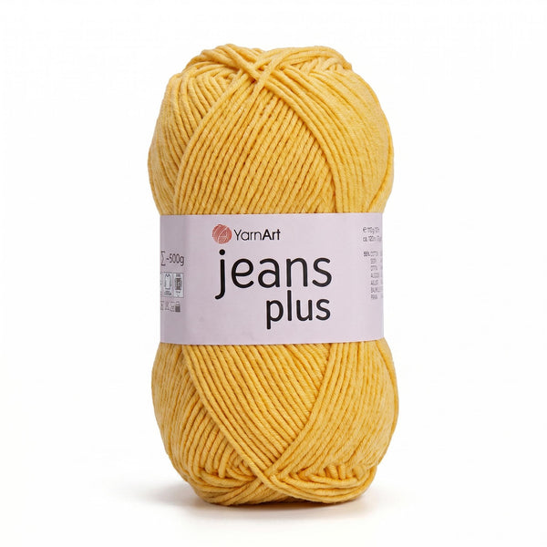 חוטי כותנה לסריגת תיקים, בובות ושמכות JEANS PLUS 100g/160m