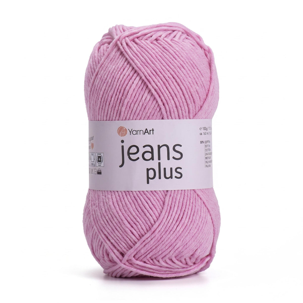 חוטי כותנה לסריגת תיקים, בובות ושמכות JEANS PLUS 100g/160m