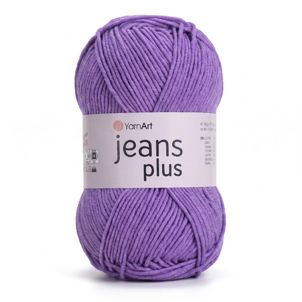 חוטי כותנה לסריגת תיקים, בובות ושמכות JEANS PLUS 100g/160m
