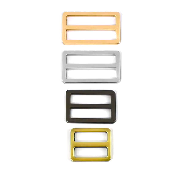 זוג אבזמים מתכת לרצועות (Tri Glide) – לתיקים ותרמילים | 25 / 32 / 38 מ״מ