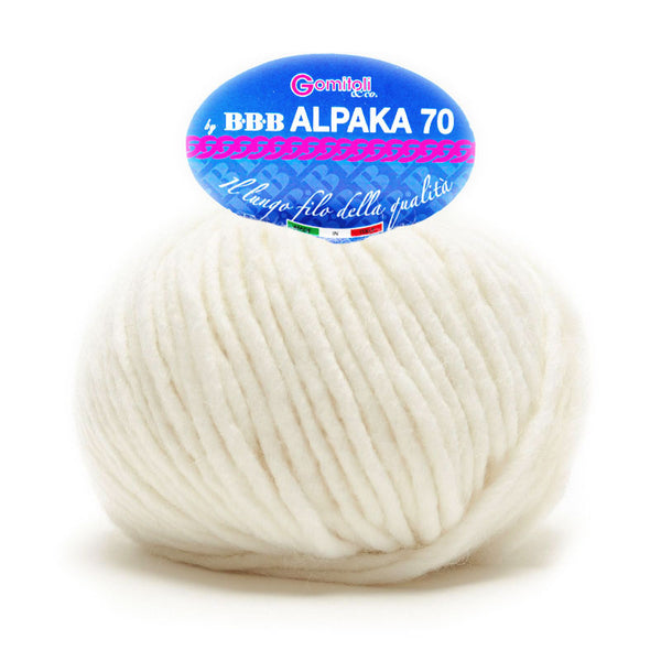 צמר אלפקה עבה 50g/80m Alpaka 70