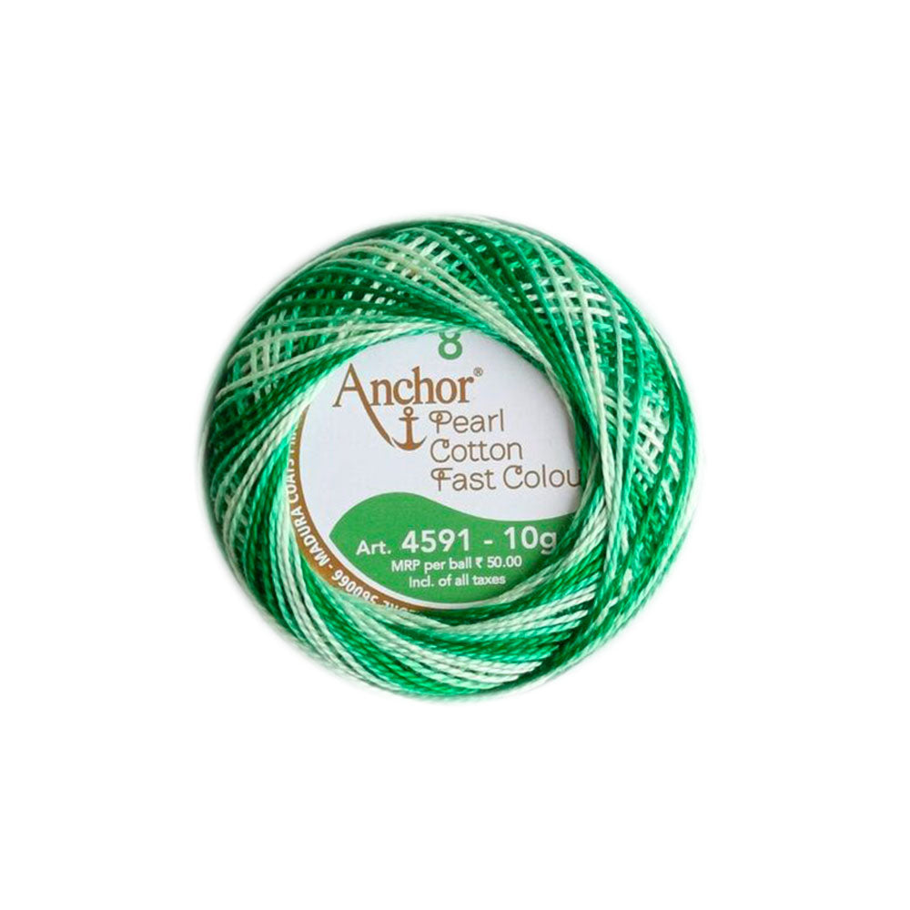 חוט 8 לרקמה וסריגת כיפות PEARL COTTON