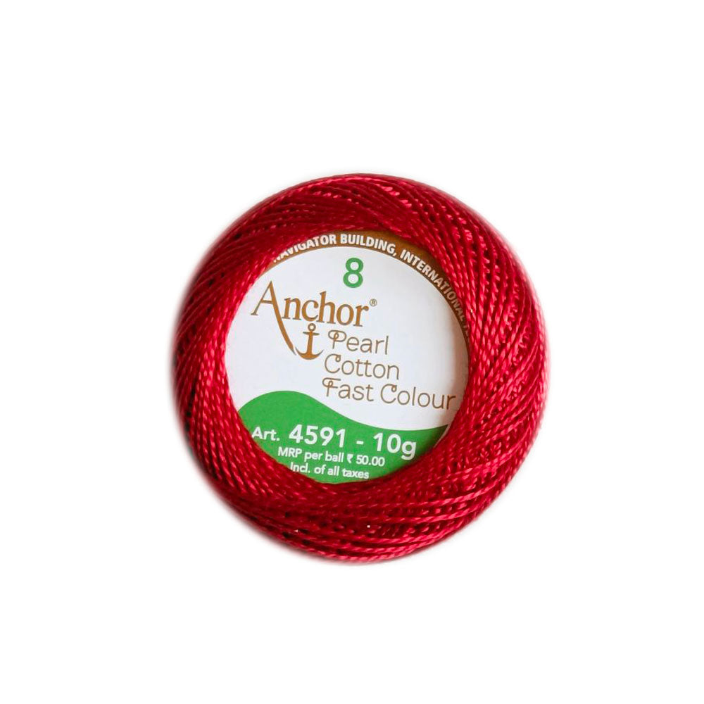 חוט 8 לרקמה וסריגת כיפות PEARL COTTON